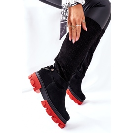 Lewski Shoes Bottes Cuir Femme Lewski Daim Noir 2866 le noir 5