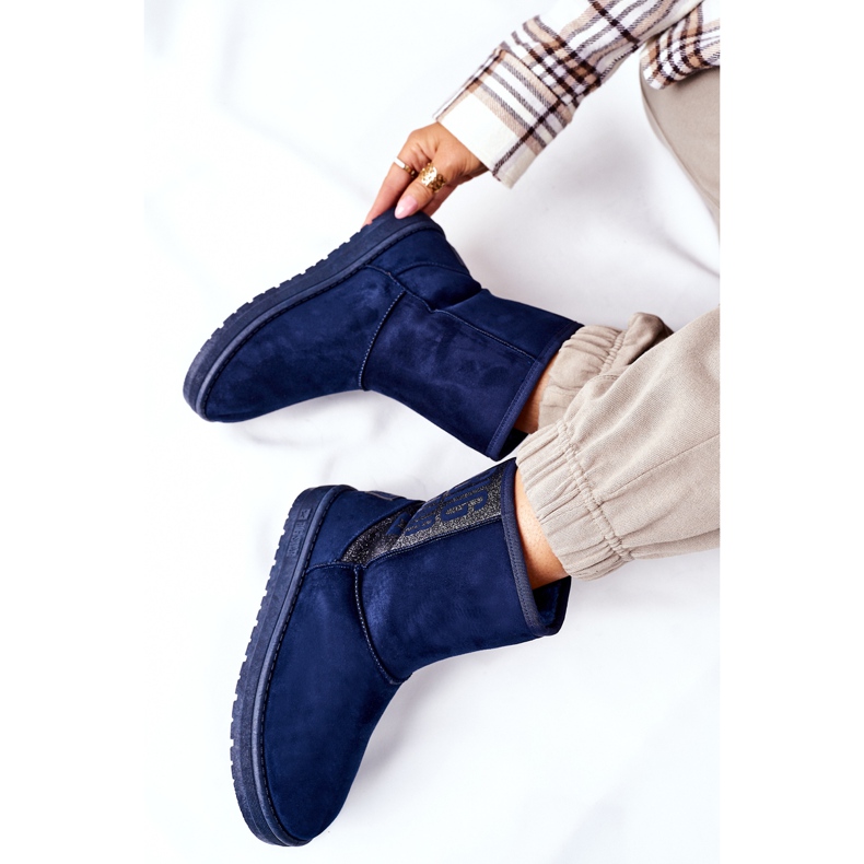 Bottes de neige pour femmes Big Star EE274416 Bleu marine 1