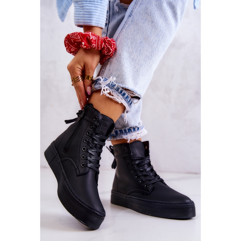 Baskets Hautes Femme Big Star II274096 Noir 2