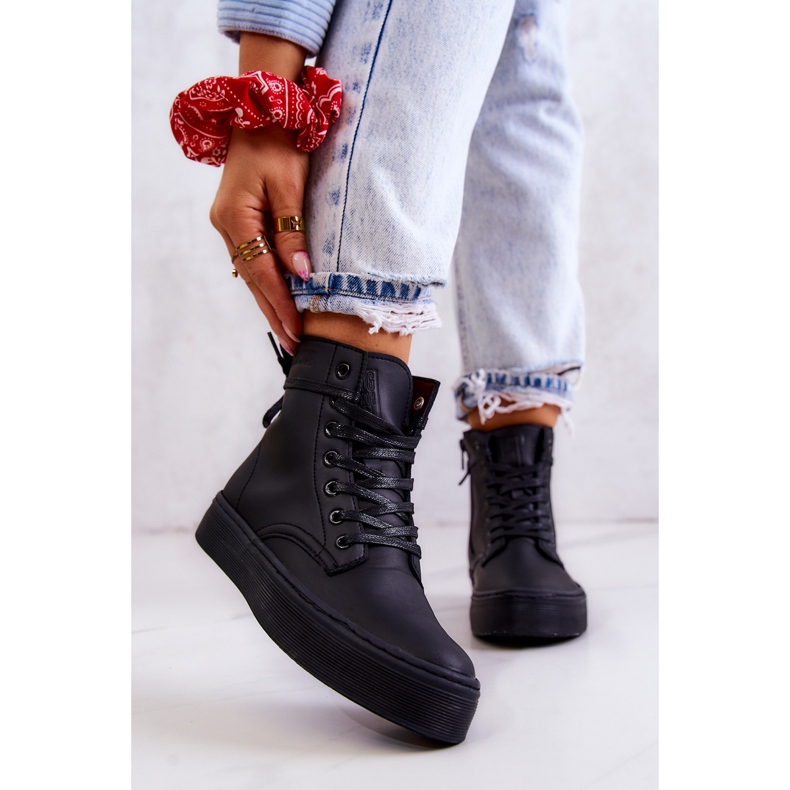 Baskets Hautes Femme Big Star II274096 Noir 1