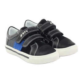 Chaussures garçon Bartek 15607 noir multicolore gris bleu 4