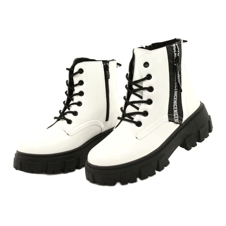 News Workery Timberki 21BT26-4266 Blanc noir 1