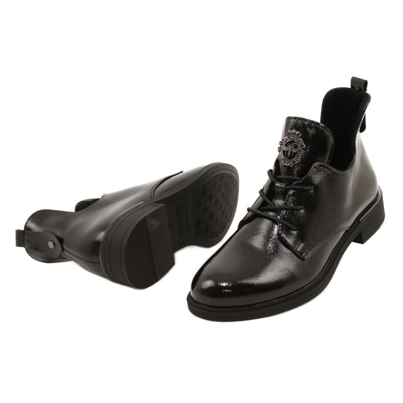 Bottines vernies Sergio Leone PB262 noir 3