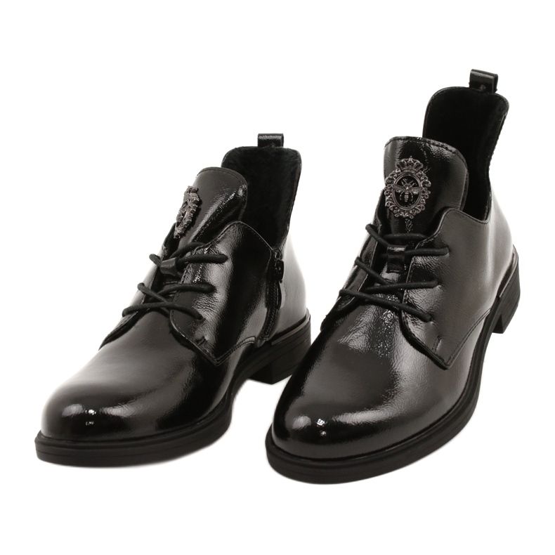 Bottines vernies Sergio Leone PB262 noir 2