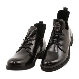 Bottines vernies Sergio Leone PB262 noir 4