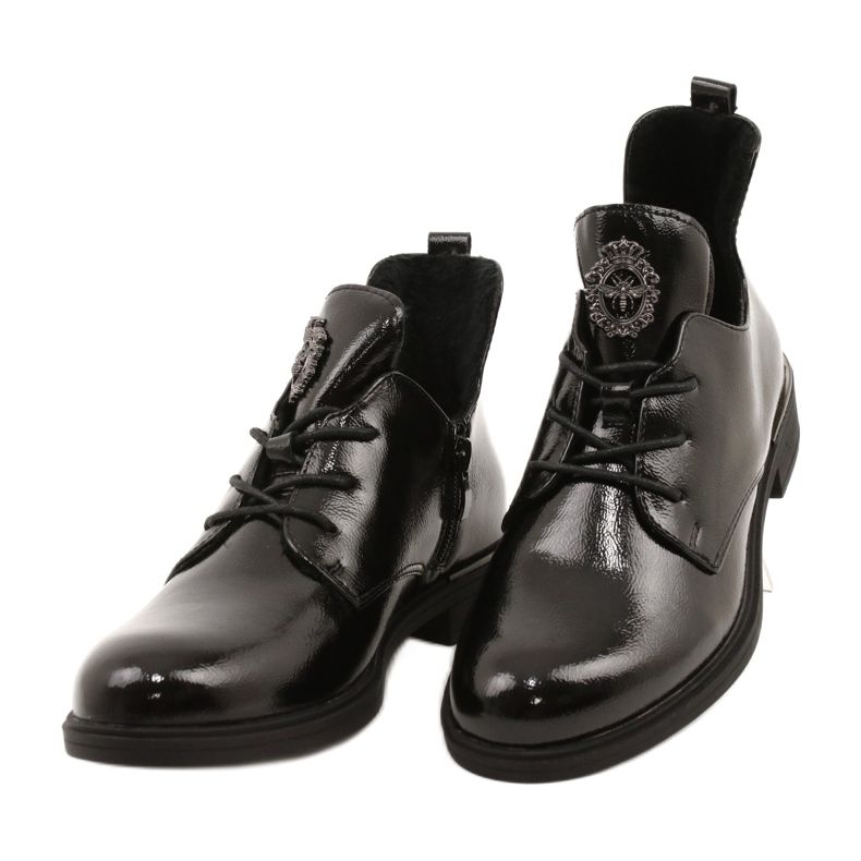 Bottines vernies Sergio Leone PB262 noir 4