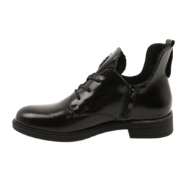 Bottines vernies Sergio Leone PB262 le noir 1