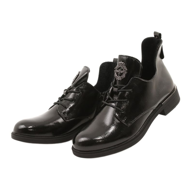 Bottines vernies Sergio Leone PB262 noir 5