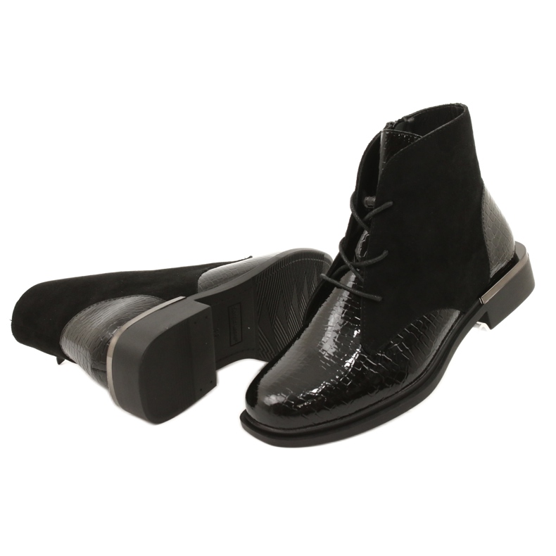 Bottes noires des travailleurs Sergio Leone BT401 3