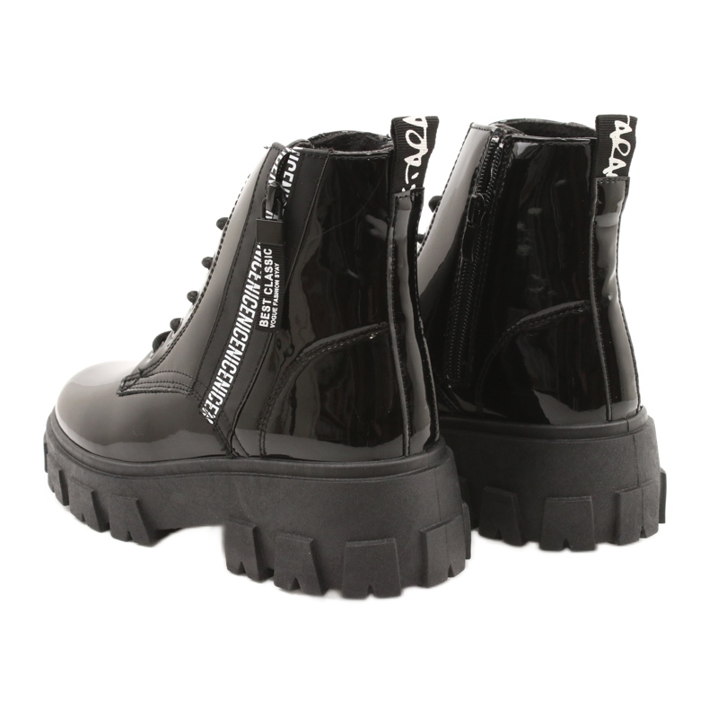 NEWS Actualités Laqué Ouvriers Timberki 21BT26-4266 Noir le noir 5