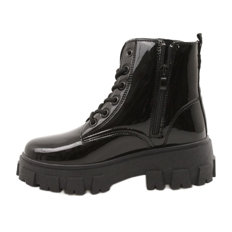 NEWS Actualités Laqué Ouvriers Timberki 21BT26-4266 Noir 2