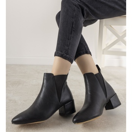 Bottines femme noires à élastique Solano 1