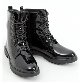 Boots laquées noires S1AX8039-38 Noir le noir 1