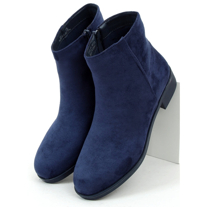 Chelsea boots femme classiques, bleu marine 6215 Navy 1
