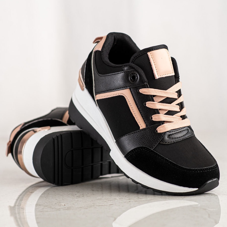 SHELOVET Espadrilles de coin le noir 1