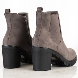 Seastar Bottines classiques à talons hauts gris 2