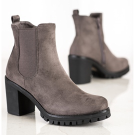 Seastar Bottines classiques à talons hauts gris 3