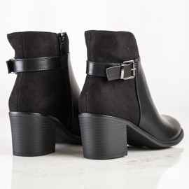 SHELOVET Bottines noires sur un poteau le noir 1 SHELOVET Bottines noires sur un poteau le noir 1