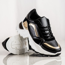 SHELOVET Baskets élégantes noir 1