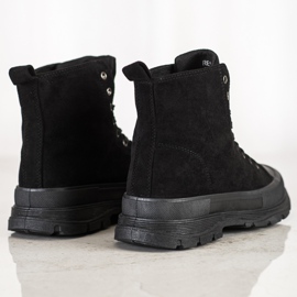 Seastar Baskets montantes en daim noir 1