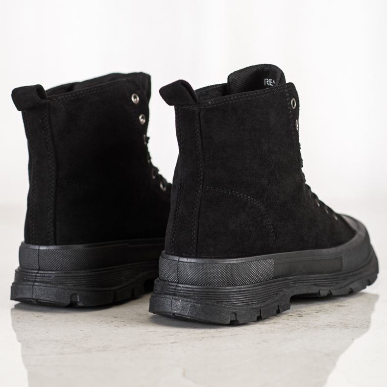 Seastar Baskets montantes en daim le noir 1