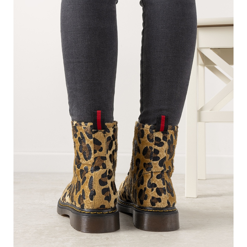 Bottines marron à motif camouflage de chez Emery brun 1