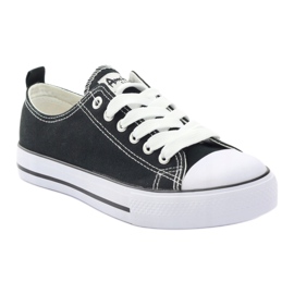 American Club Baskets classiques noires American DSLN-01 chaussures le noir 1 American Club Baskets classiques noires American DSLN-01 chaussures le noir 1