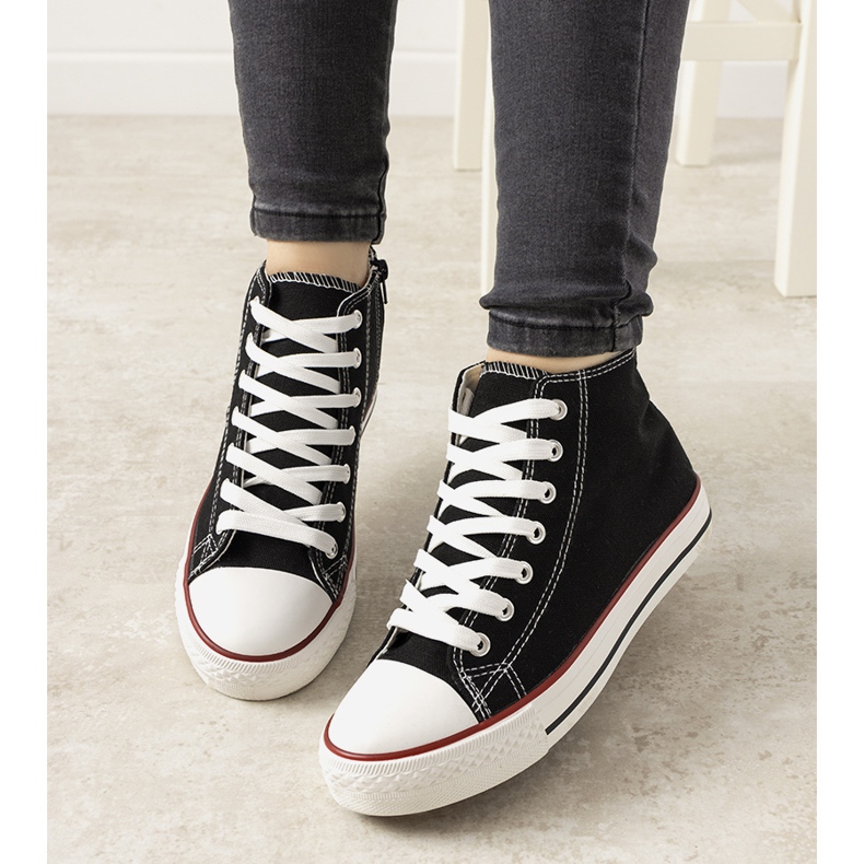 Baskets montantes noires Mediana 1