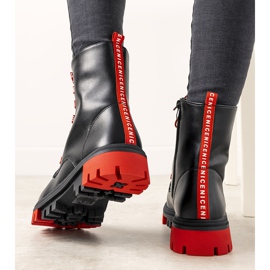 Bottines noires pour femmes Asha le noir 1