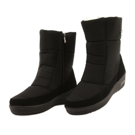 Bottes de neige légères des femmes sur la progression de la fourrure progj-22-126 noir le noir 2