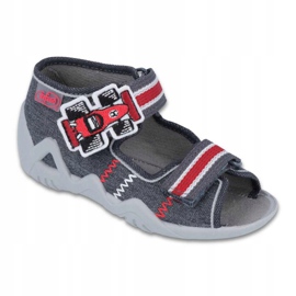 Chaussures enfant Befado 250P087 rouge gris 1 Chaussures enfant Befado 250P087 rouge gris 1