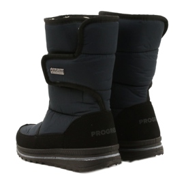 Les bottes sportives féminines progressent progj-21-08 bleu marine noir 3