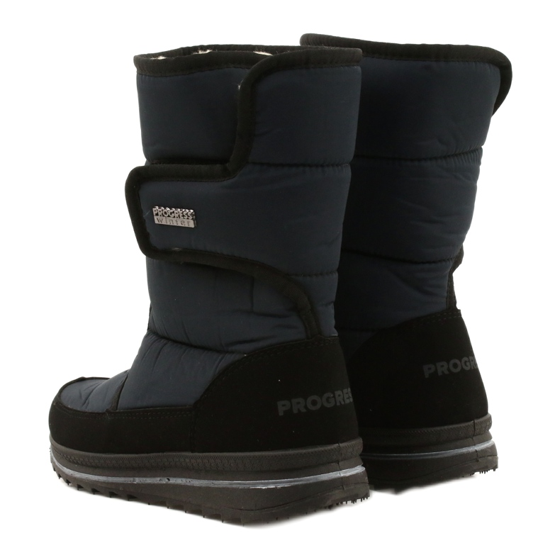 Les bottes sportives féminines progressent progj-21-08 bleu marine noir 3