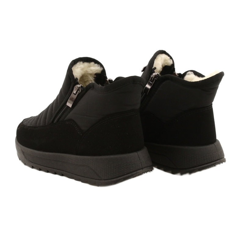 Bottes de femmes sur la progression de la fourrure progj-21-21 noir le noir 4