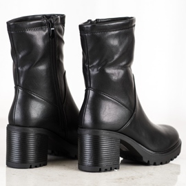 Lovery bottines hautes sur un poteau le noir 1 Lovery bottines hautes sur un poteau le noir 1