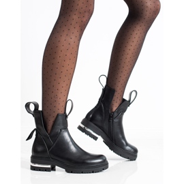 Seastar Bottes chaudes avec une découpe le noir 3