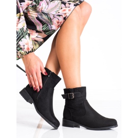 SHELOVET Bottines décontractées en daim le noir 3