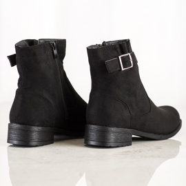 SHELOVET Bottines décontractées en daim le noir 4