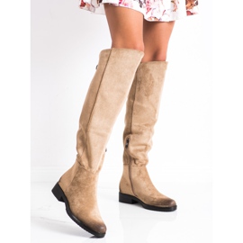 Bottines décontractées en daim VINCEZA beige 4