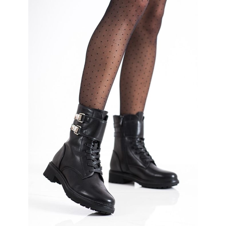 Cm Paris Ouvriers classiques avec des boucles le noir 2