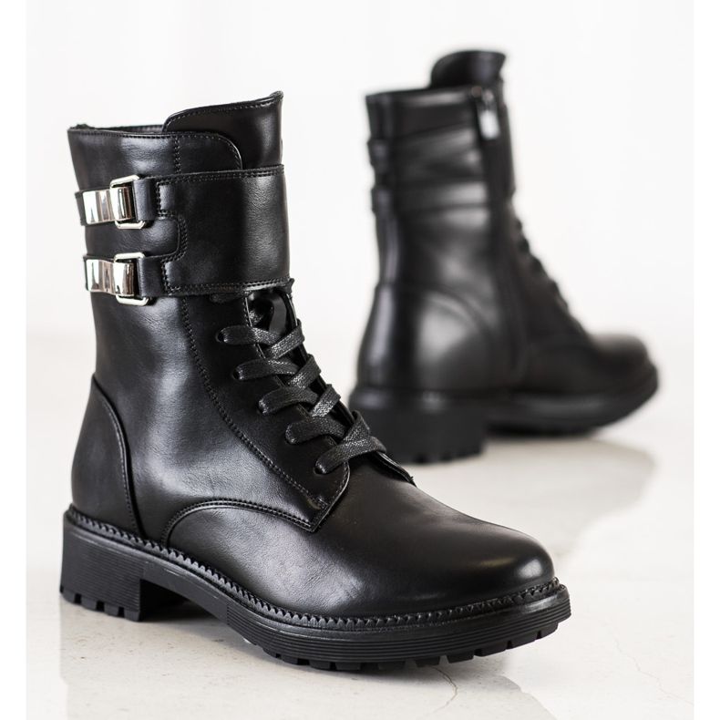 Cm Paris Ouvriers classiques avec des boucles le noir 1