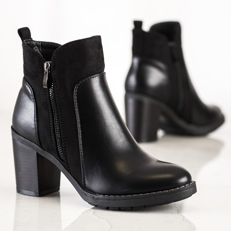 Diamantique Bottes décontractées à talons hauts noir 1