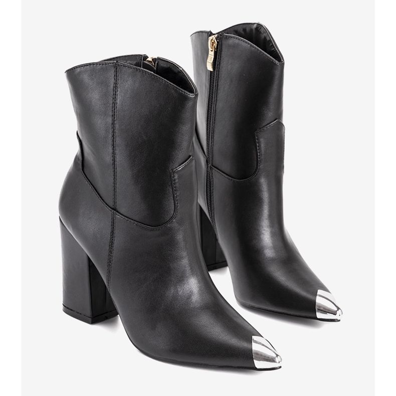 Bottines santiags bretonnes noires le noir 1