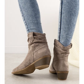 Bottes santiags femme Taup marron brun 1 Bottes santiags femme Taup marron brun 1