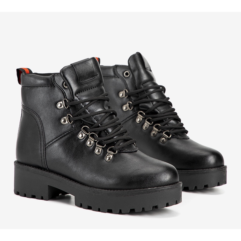 Trappeurs classiques noirs pour femmes Adaya le noir 1