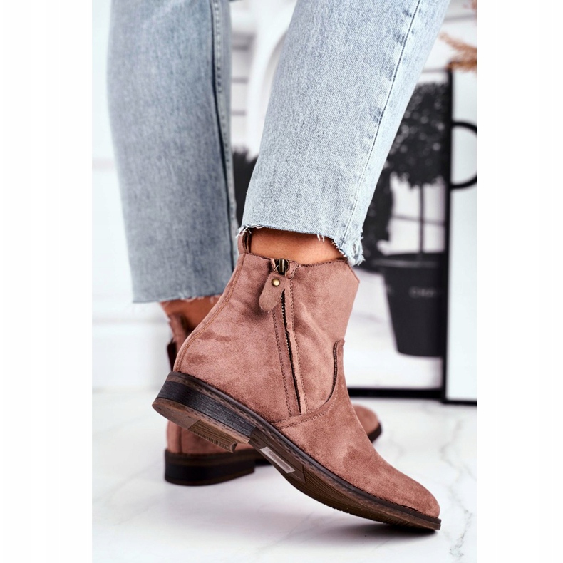 Evento Bottines Jodhpur, daim Fermetures éclair beiges brun 2