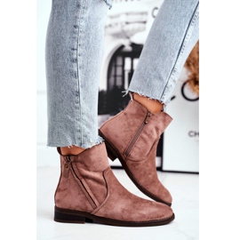 Evento Bottines Jodhpur, daim Fermetures éclair beiges brun 1