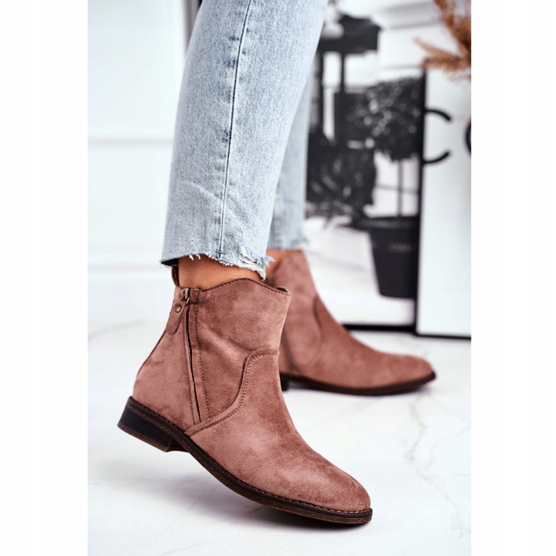 Evento Bottines Jodhpur, daim Fermetures éclair beiges brun 4