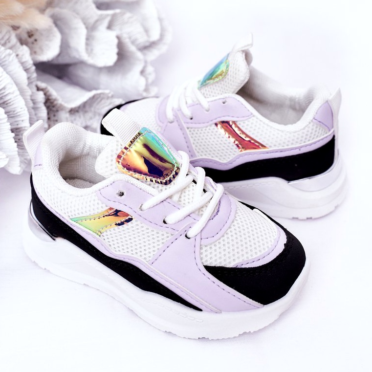 Chaussures de sport pour enfants Sneakers Noir-Violet Game Time blanc 4