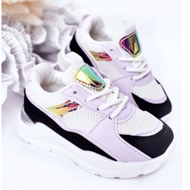 Chaussures de sport pour enfants Sneakers Noir-Violet Game Time blanche le noir 3